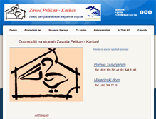 Tablet Screenshot of pelikan.karitas.si